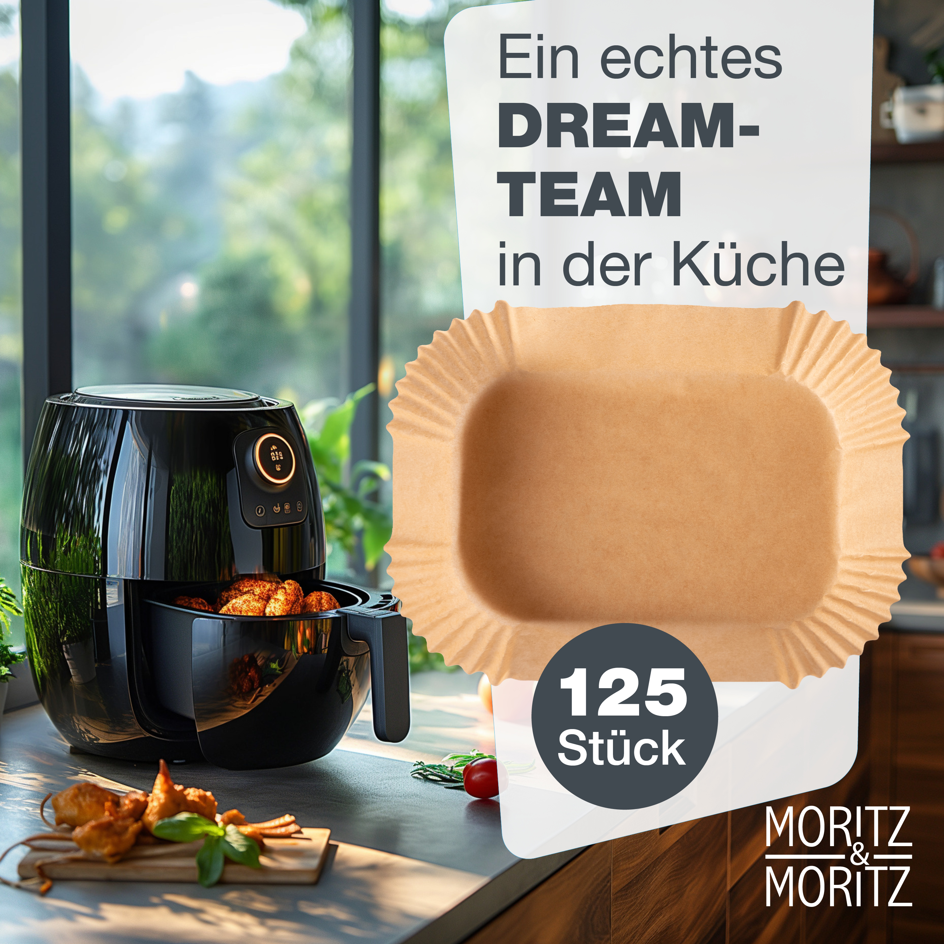 Airfryer Backpapier Rechteckig 20,5x14 cm