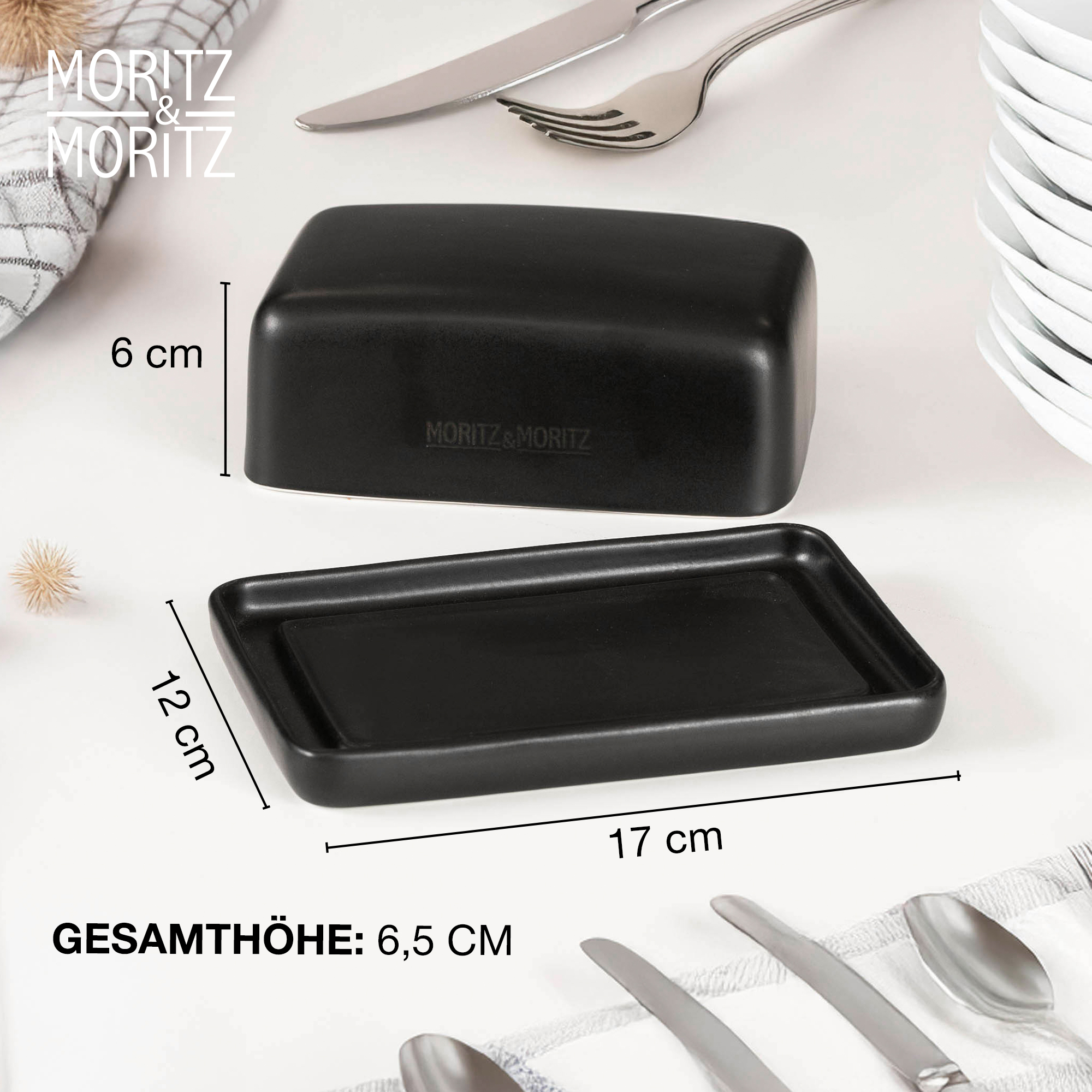 VIDA Butterdose Porzellan 250g