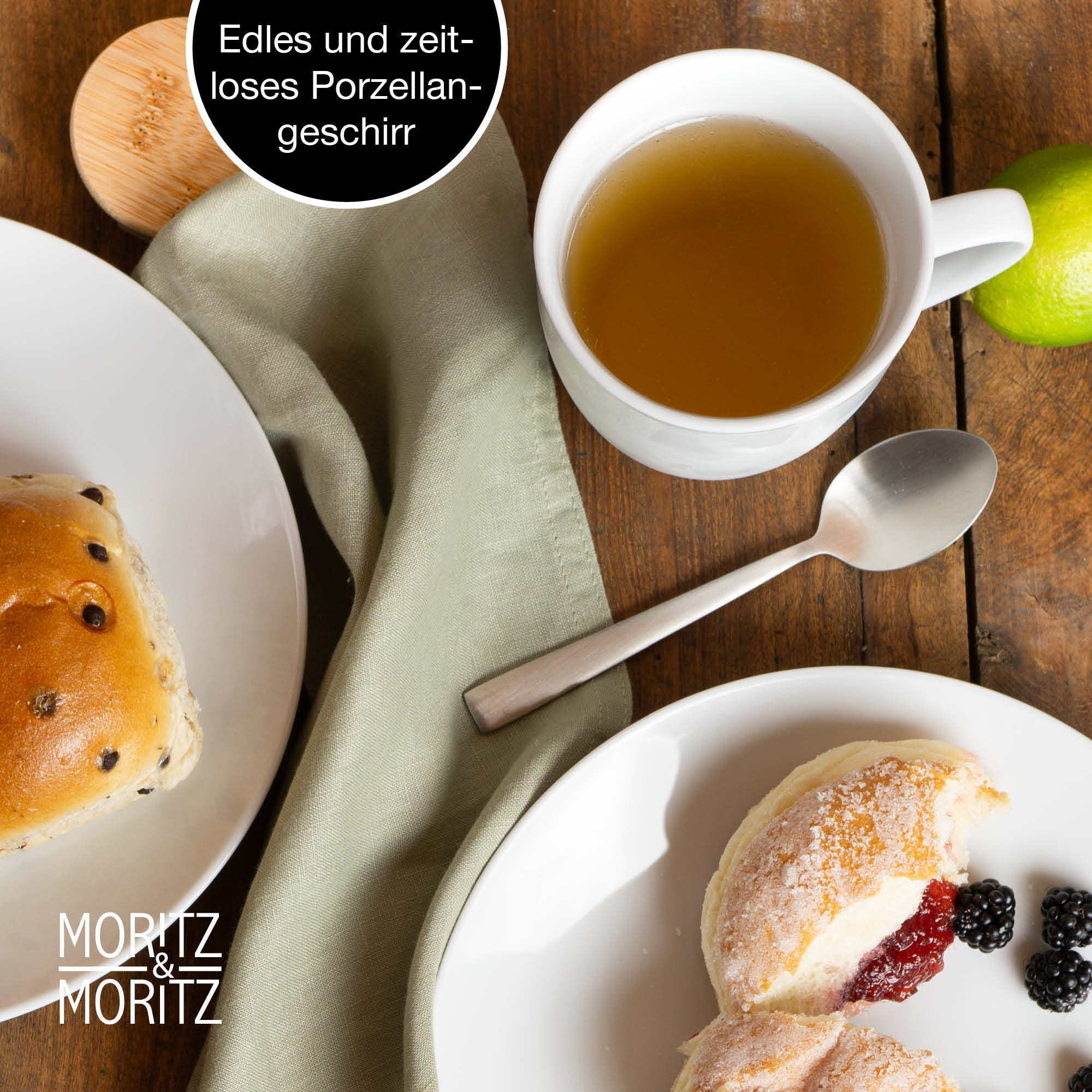 6er Set Weiße Becher von Moritz und Moritz – Hochwertige Materialien, elegantes Design, ideal für Kaffee, Tee oder Kakao. Umweltfreundlich und spülmaschinenfest. Perfekt für den täglichen Gebrauch oder besondere Anlässe.