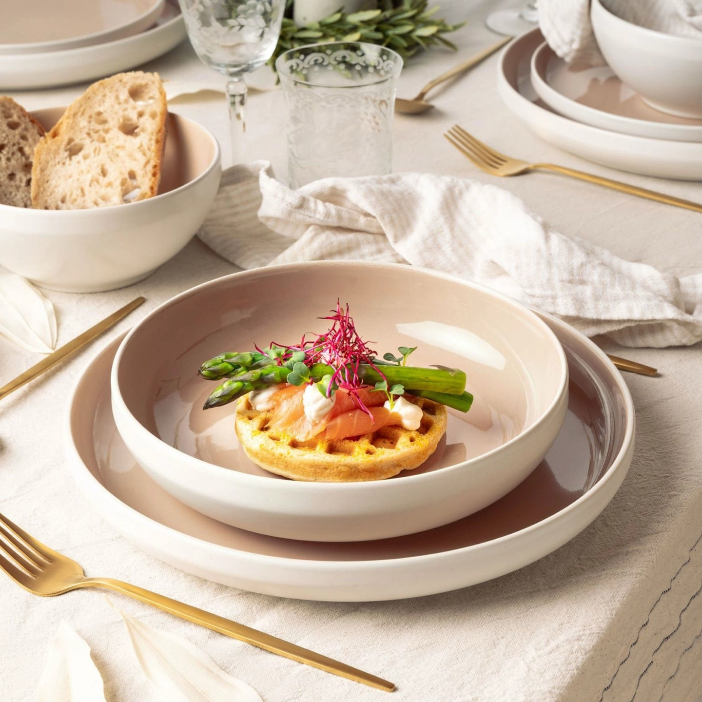 CAVO Tafelservice 18-teilig Almond
