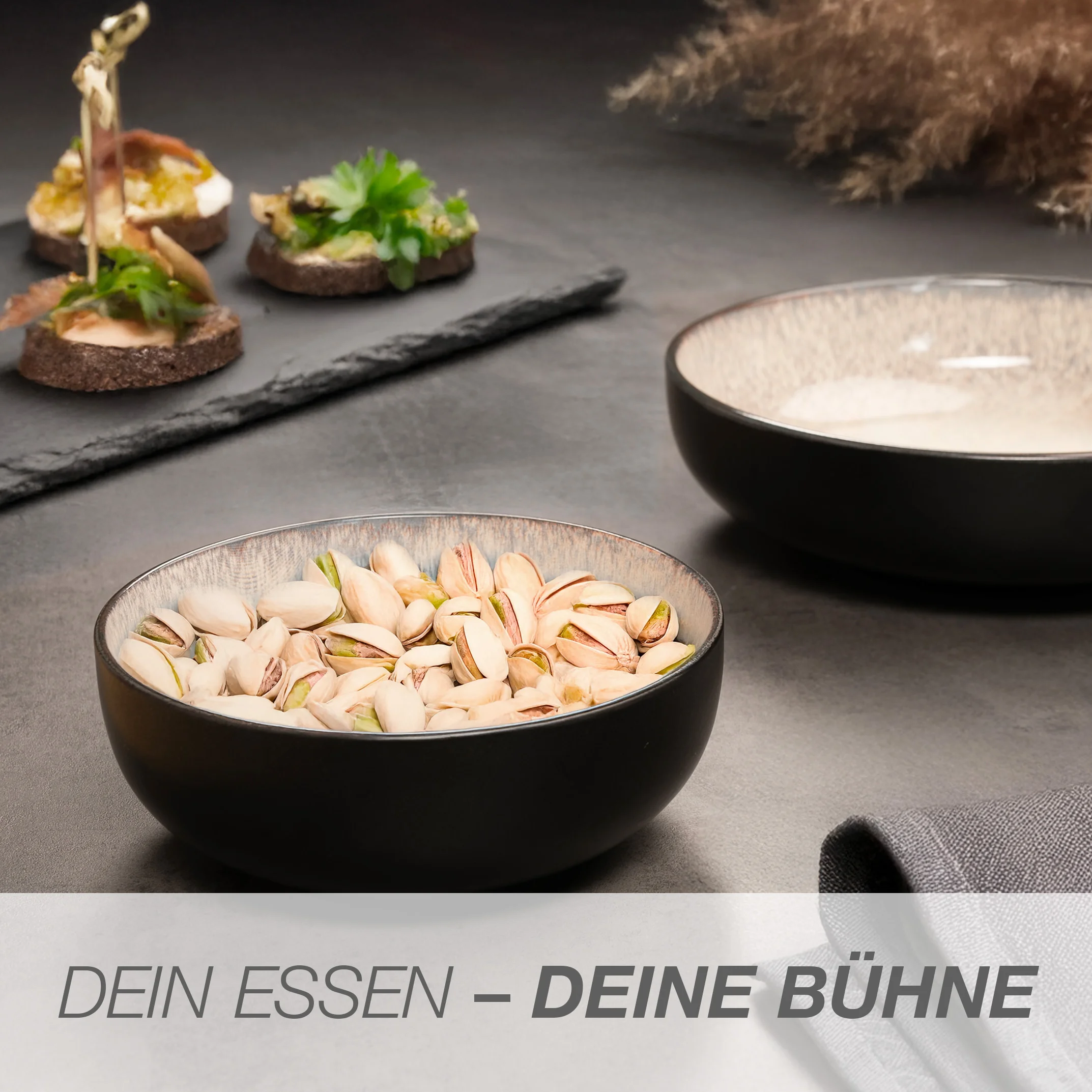 VIDA Servierschale 2-teilig Beige