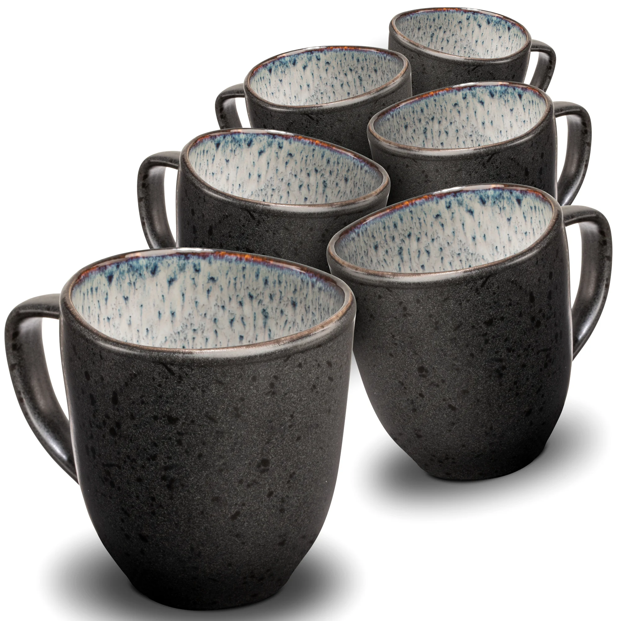 ORGANIC 6tlg Kaffee Tassen Set Grau ORGANIC 6tlg Kaffee Tassen Set Grau