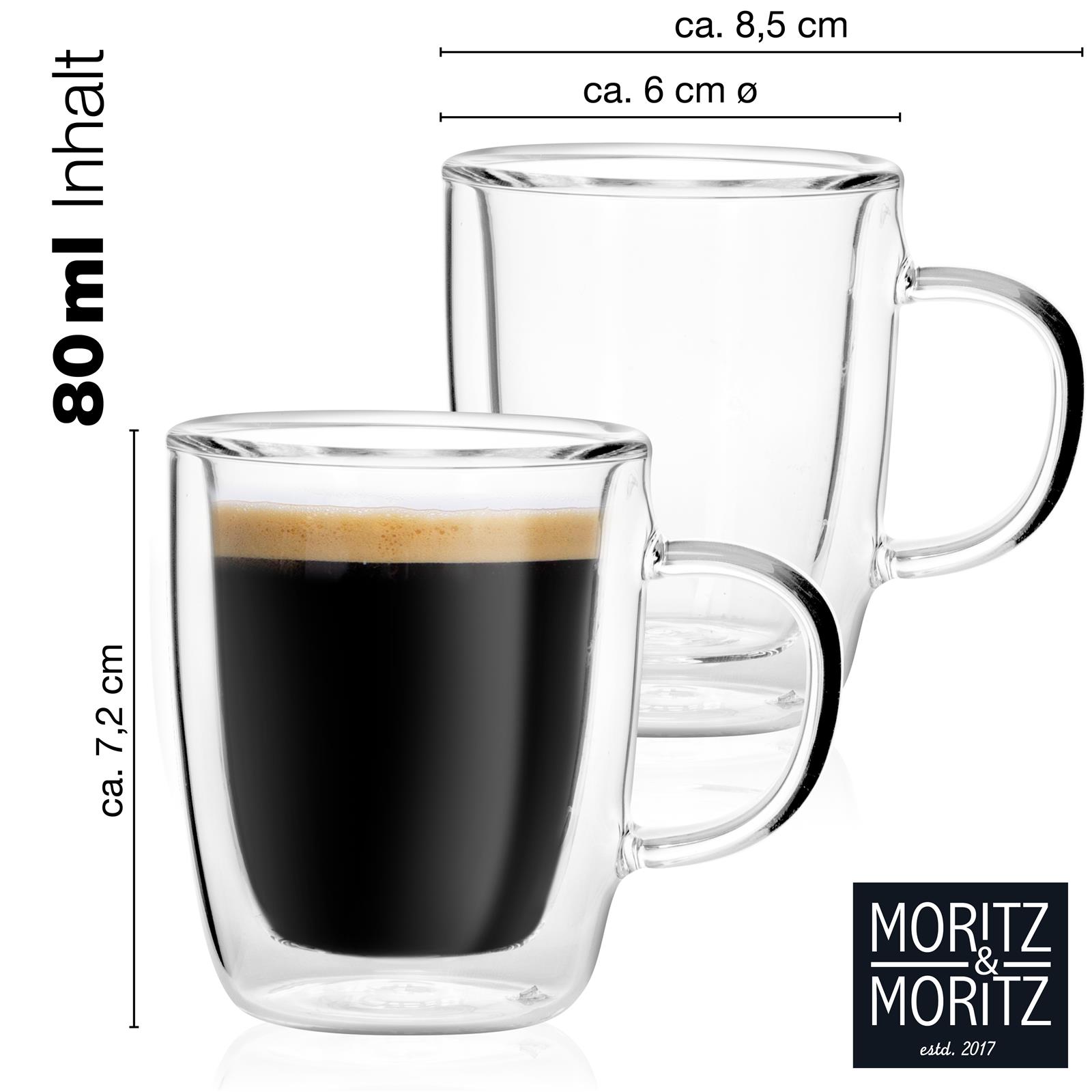 2er-Sets der M&M Moments Duftkerze mit 80ml Füllmenge, präsentiert auf einem Holztablett mit natürlichem Dekor