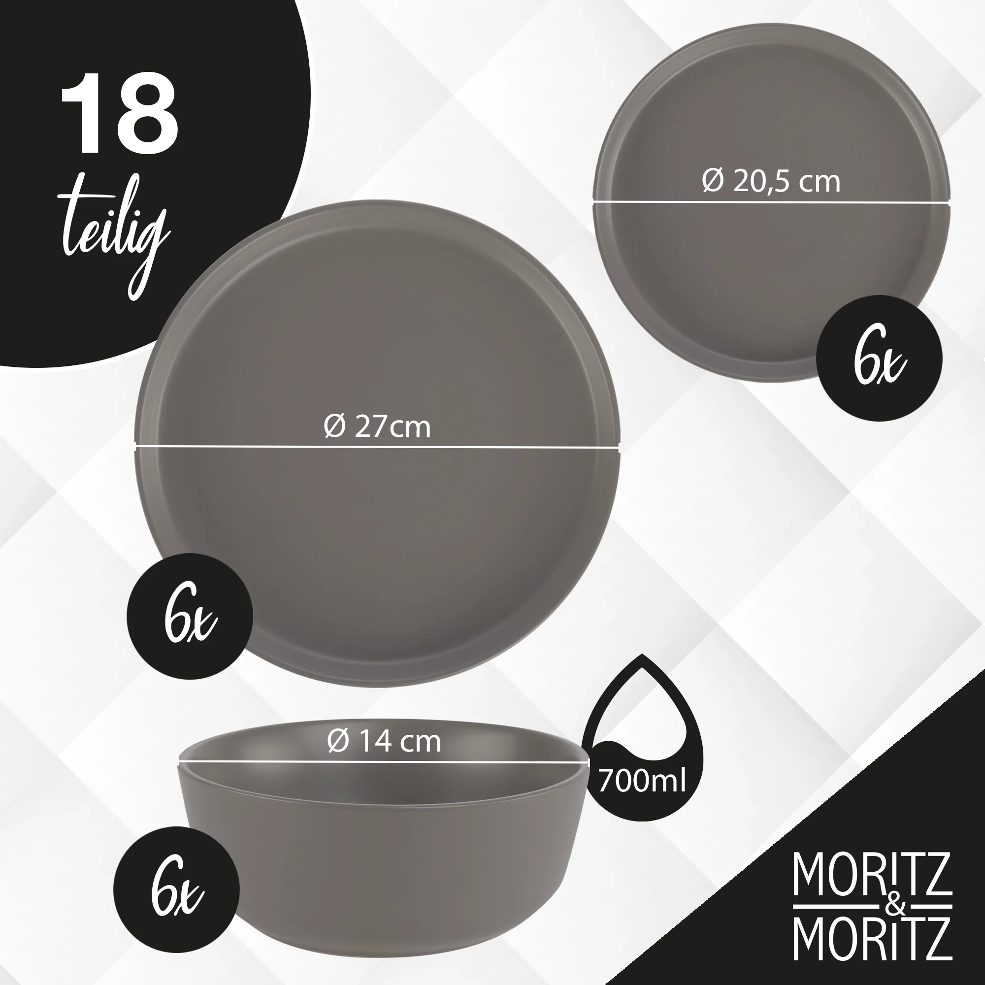 Elegantes Tischdeko-Set in Gold – Kerzenhalter, Serviettenringe & Vasen für festliche Anlässe Zwei Flaschen alkoholfreien Weins von Moritz & Moritz stehen nebeneinander vor weißem Hintergrund; links ein Roséwein mit rosa Etikett, rechts ein Weißwein mit gelbem Etikett.