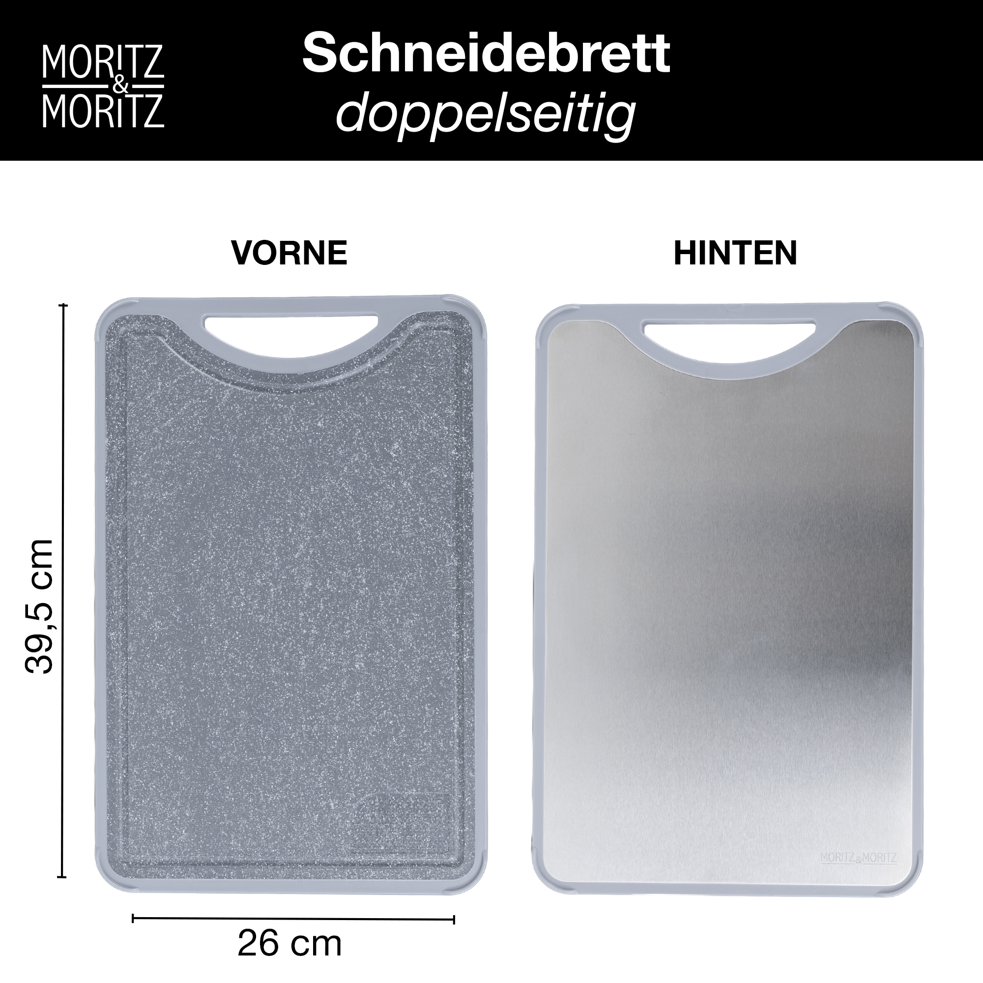 Multifunktionales Schneidebrett Edelstahl