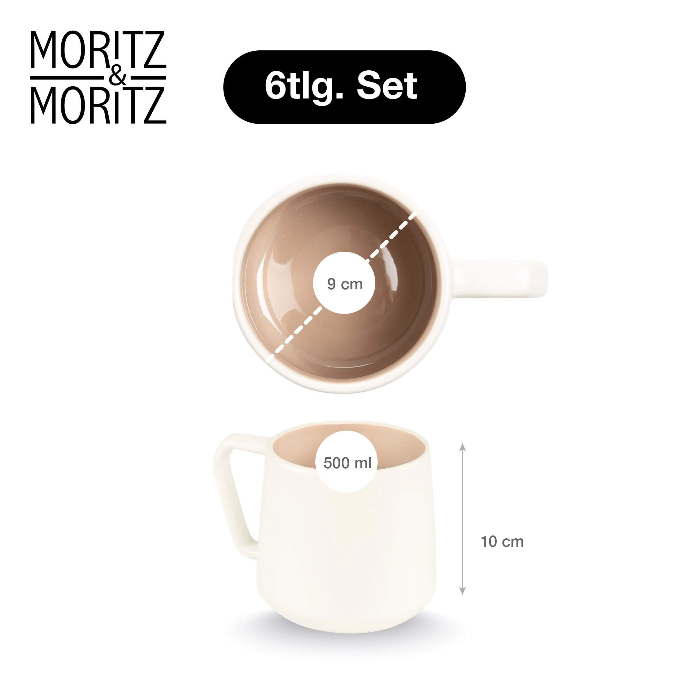 CAVO Kaffeetassen Set 6-teilig – Almond CAVO Kaffeetassen Set 6-teilig – Almond