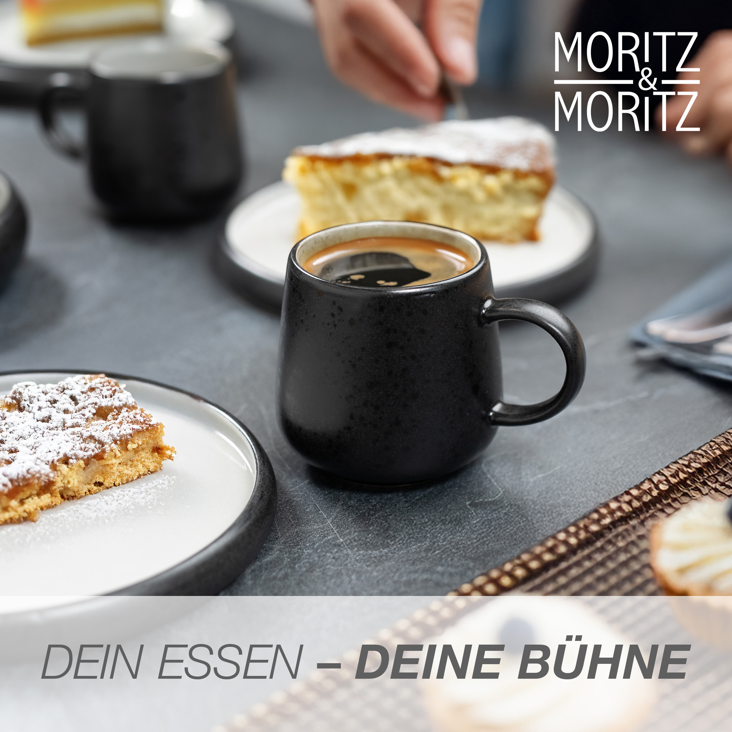 SOLID UNI Kaffee Tassen Set 6-teilig Creme