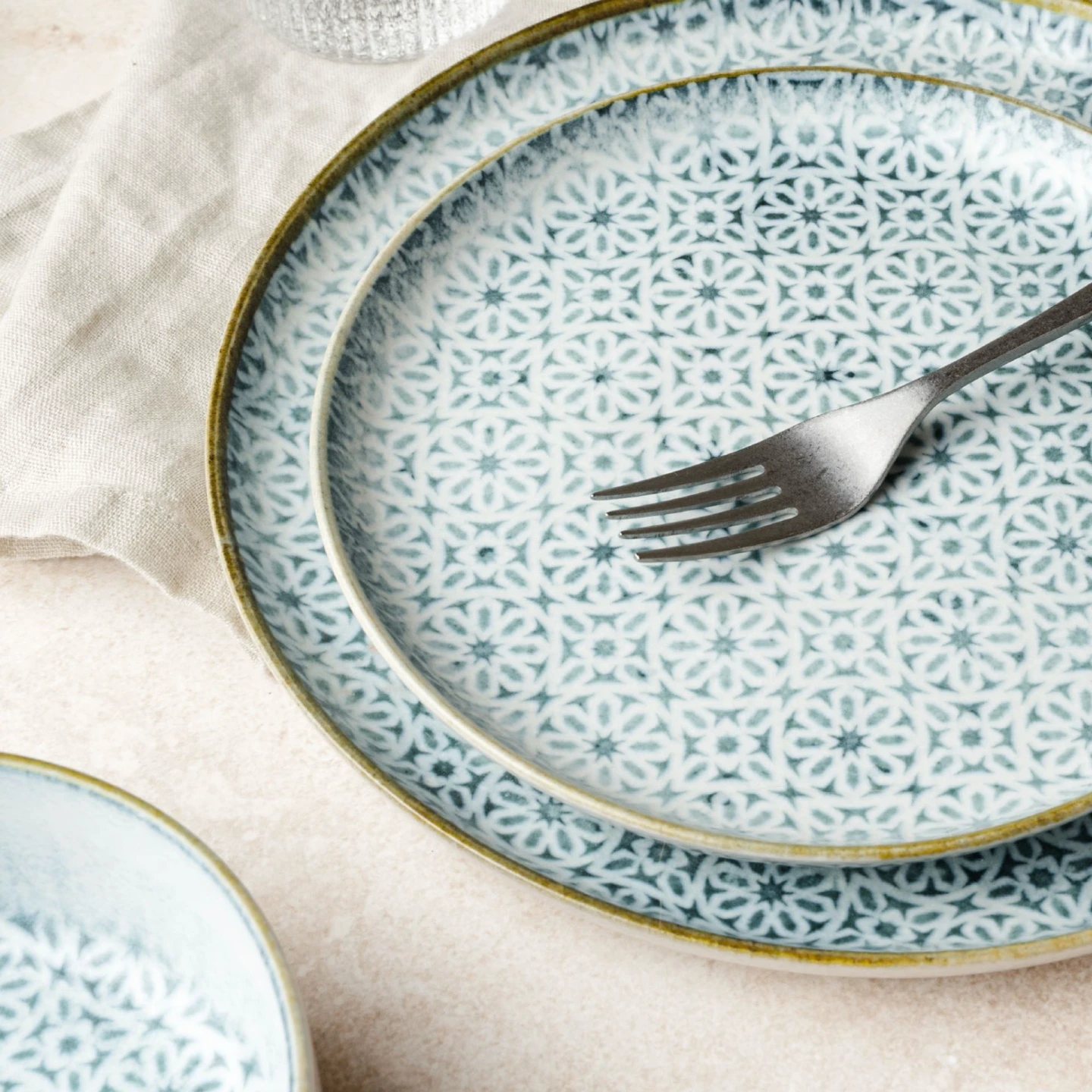 ALHAMBRA Geschirrset 36-teilig Blau